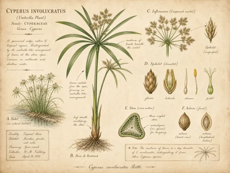 Umbrella Plant (Cyperus involucratus)