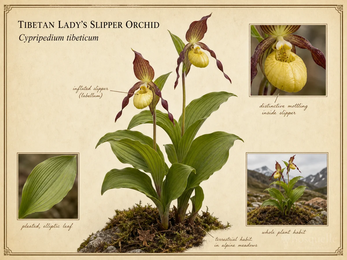 Tibetan Lady's Slipper Orchid
