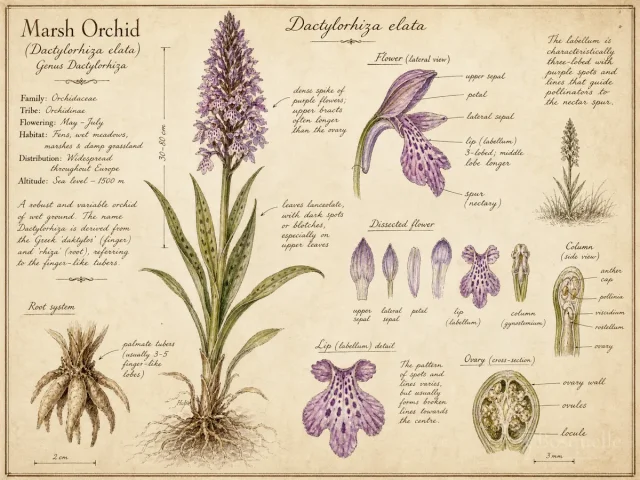Marsh Orchid (Dactylorhiza elata)