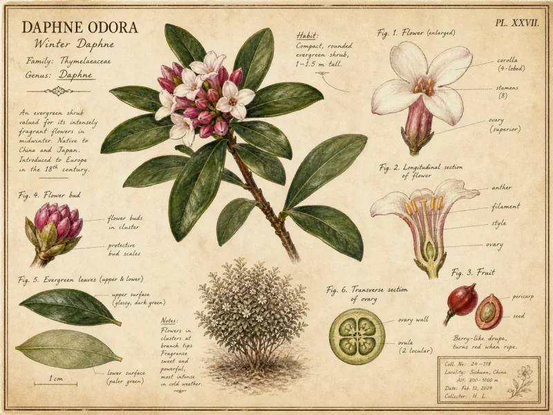 Winter Daphne (Daphne odora)