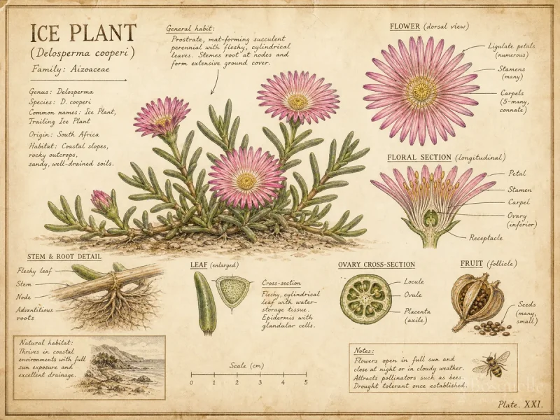 Ice Plant — Give it full sun, gritty soil, and keep winter we…