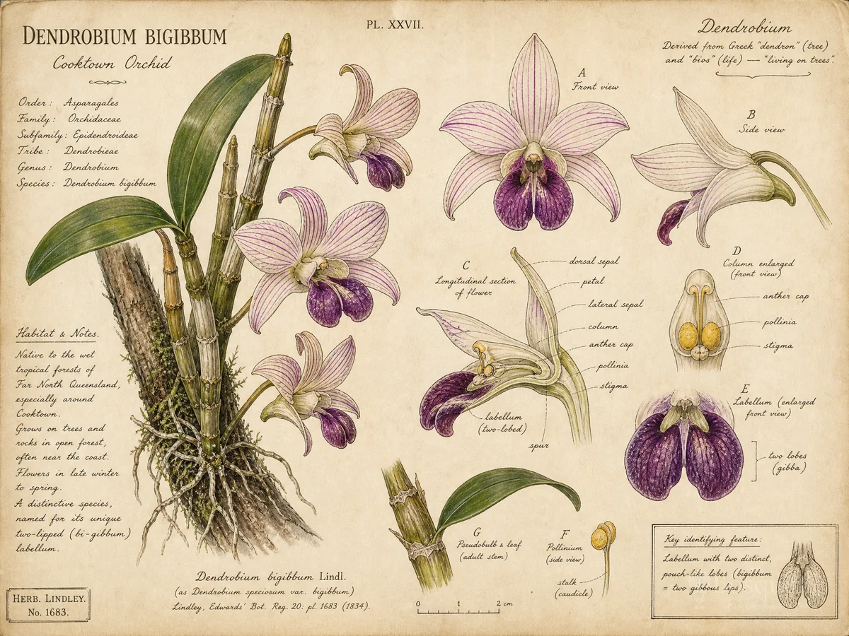 Cooktown Orchid (Dendrobium bigibbum)