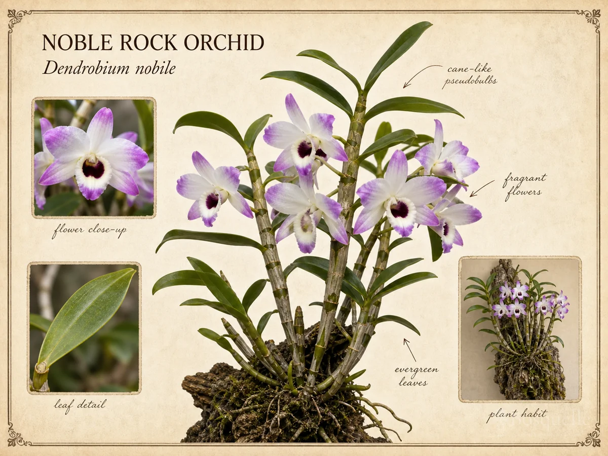 Noble Rock Orchid (Dendrobium nobile)