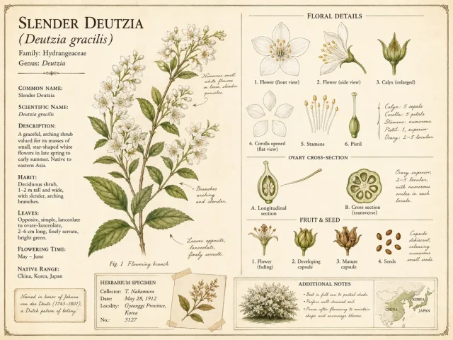 Slender Deutzia (Deutzia gracilis)