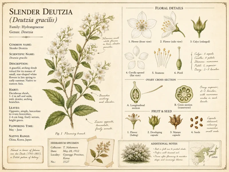 Slender Deutzia (Deutzia gracilis)