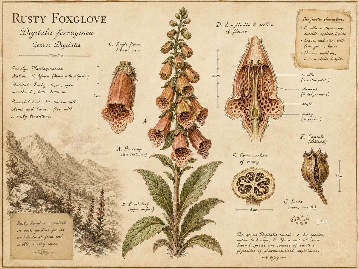 Rusty Foxglove (Digitalis ferruginea)