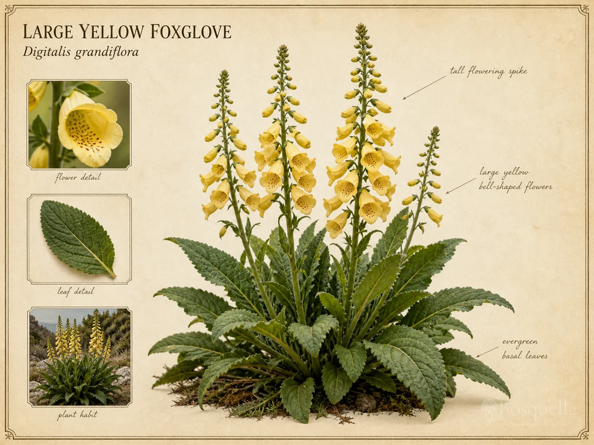 Large Yellow Foxglove (Digitalis grandiflora)