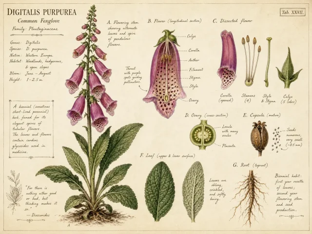 Common Foxglove (Digitalis purpurea)