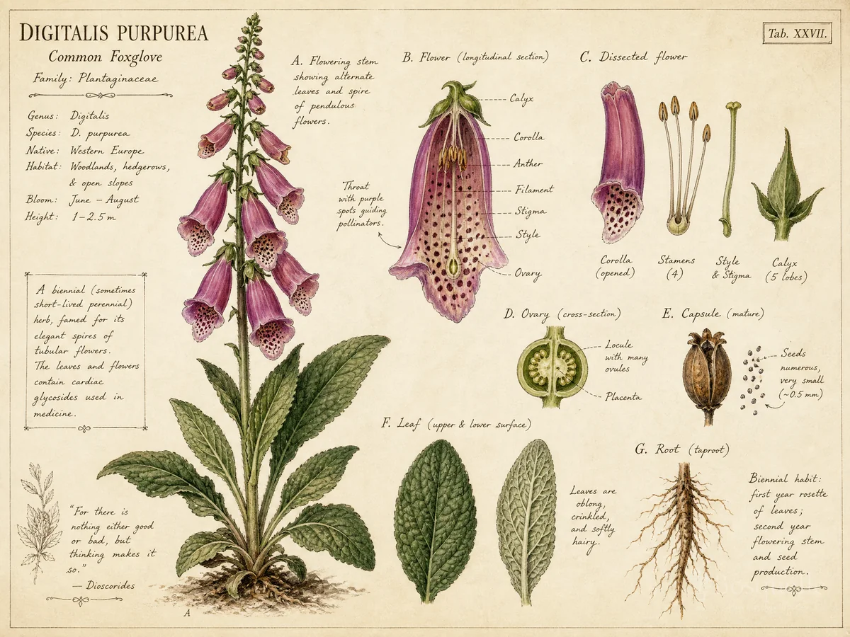Common Foxglove (Digitalis purpurea)