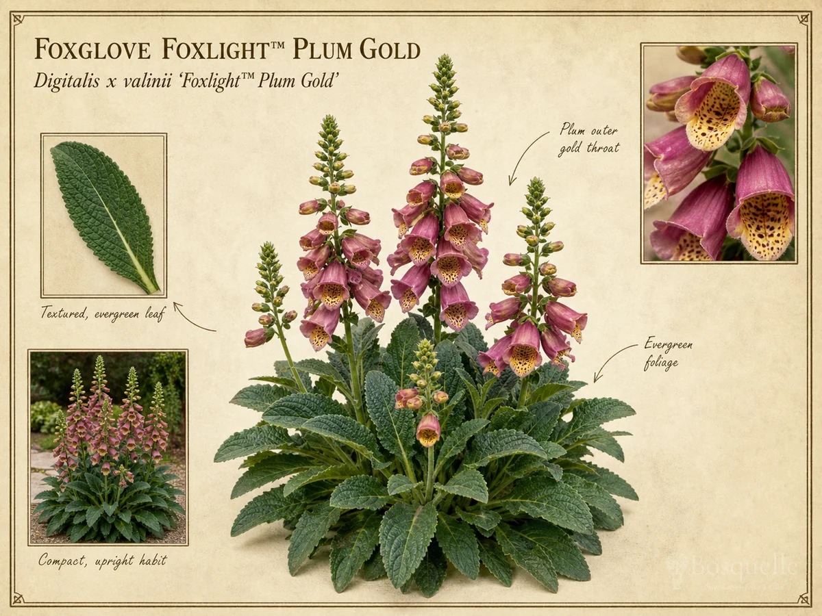 Foxglove Foxlight™ Plum Gold (Digitalis x valinii Foxlight™ Plum Gold)
