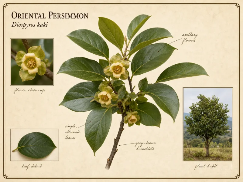 Oriental Persimmon (Diospyros kaki)