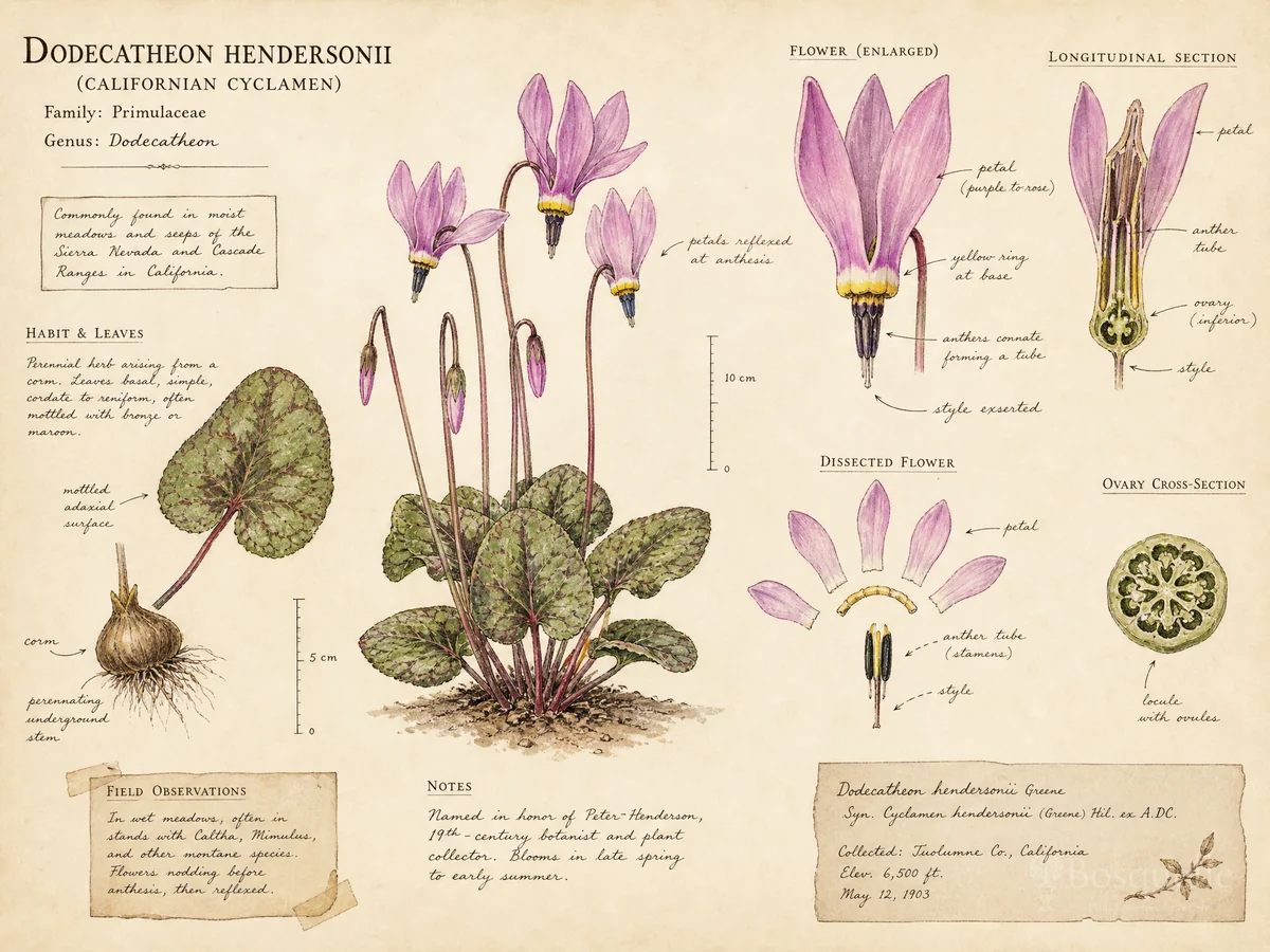 Californian Cyclamen (Dodecatheon hendersonii)