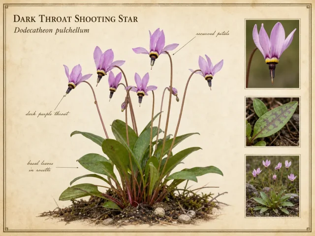 Dark Throat Shooting Star (Dodecatheon pulchellum)