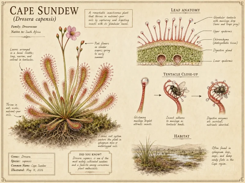 Cape Sundew (Drosera capensis)