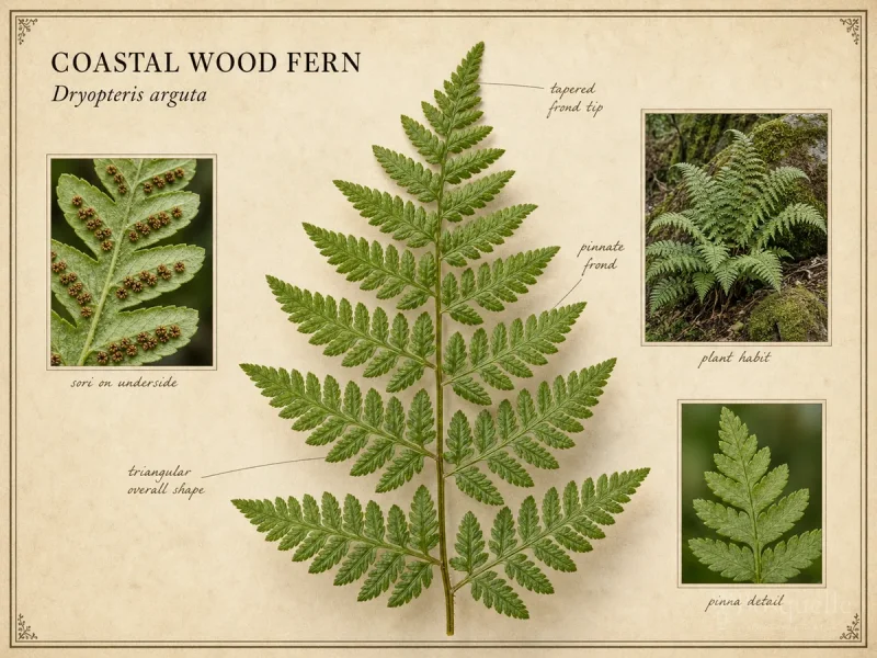 Coastal Wood Fern (Dryopteris arguta)