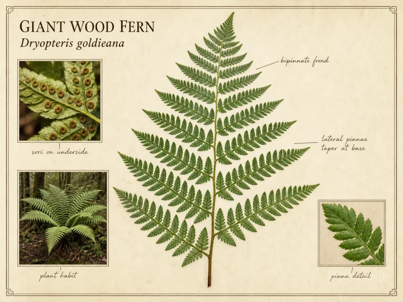 Giant Wood Fern (Dryopteris goldieana)