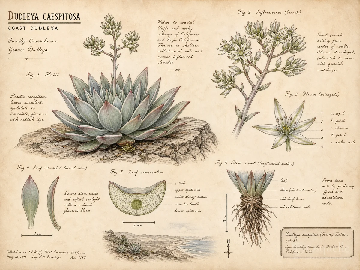 Coast Dudleya (Dudleya caespitosa)