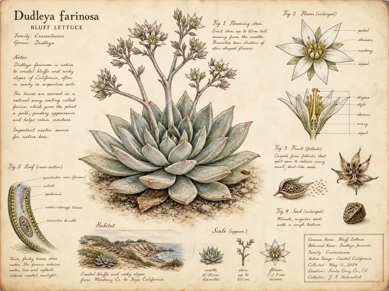 Bluff Lettuce (Dudleya farinosa)