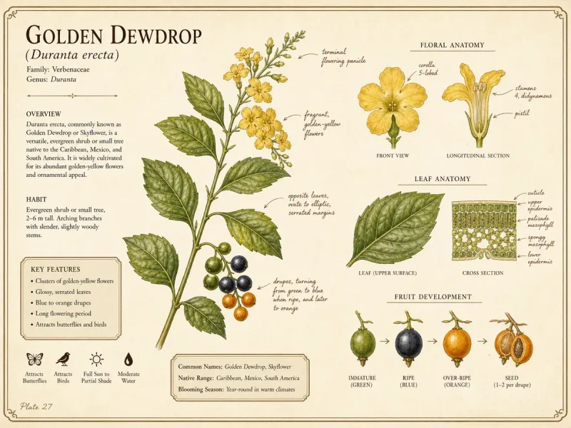 Golden Dewdrop — Plant in spring, with the root ball even with the…