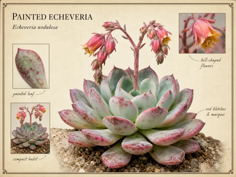 Painted Echeveria (Echeveria nodulosa)