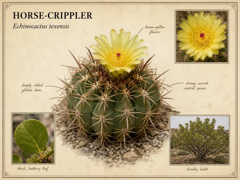 Horse-crippler (Echinocactus texensis)