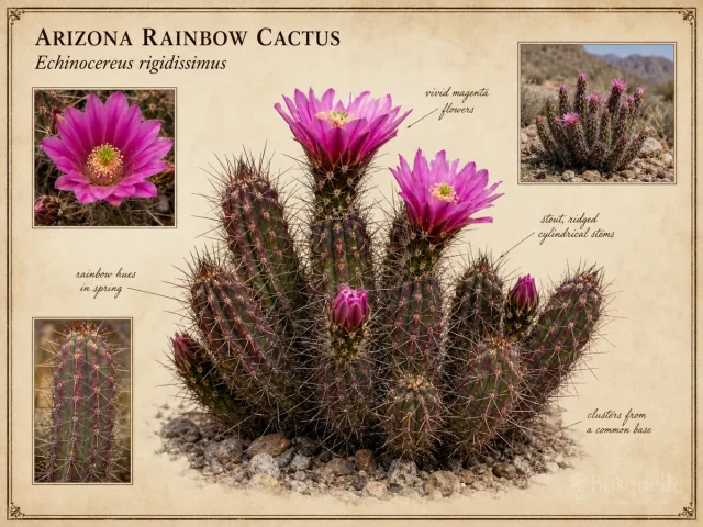 Arizona Rainbow Cactus (Echinocereus rigidissimus)
