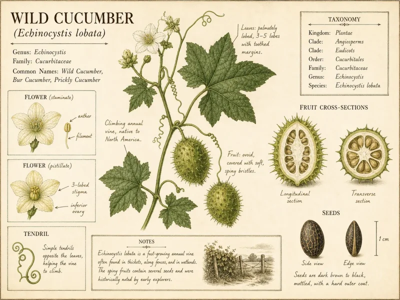 Wild Cucumber (Echinocystis lobata)