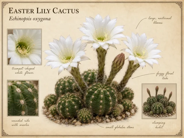 Easter Lily Cactus (Echinopsis oxygona)