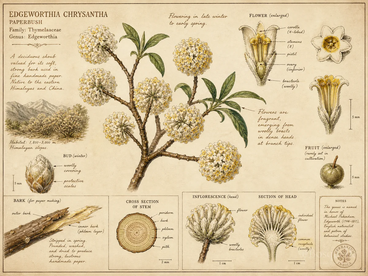 Paperbush (Edgeworthia chrysantha)