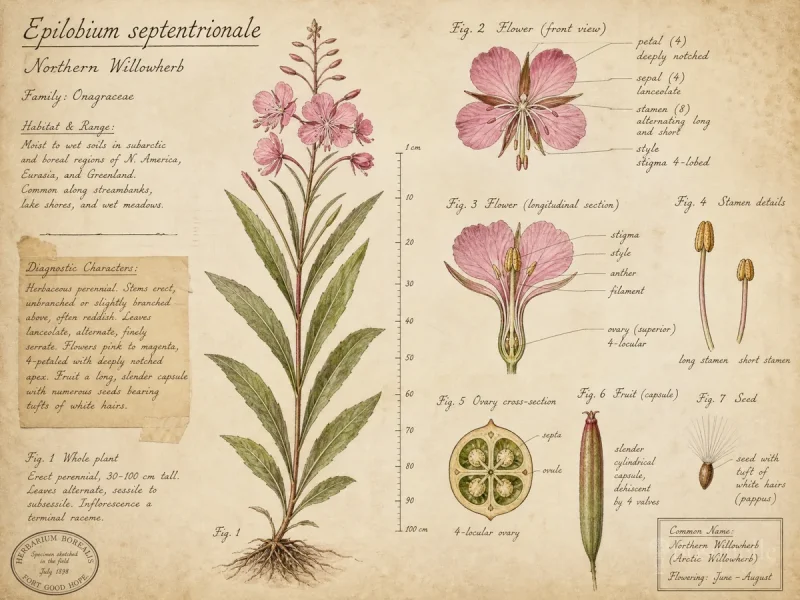 Northern Willowherb (Epilobium septentrionale)