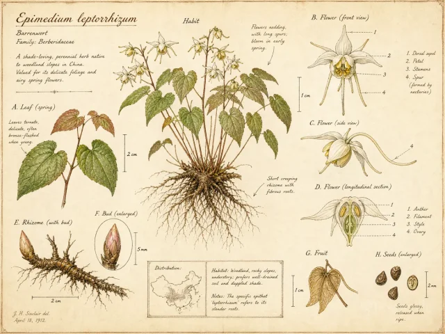 Barrenwort (Epimedium leptorrhizum)