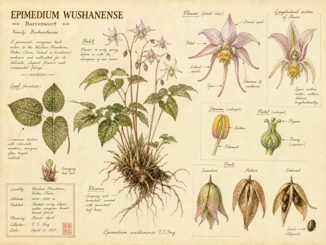 Barrenwort (Epimedium wushanense)
