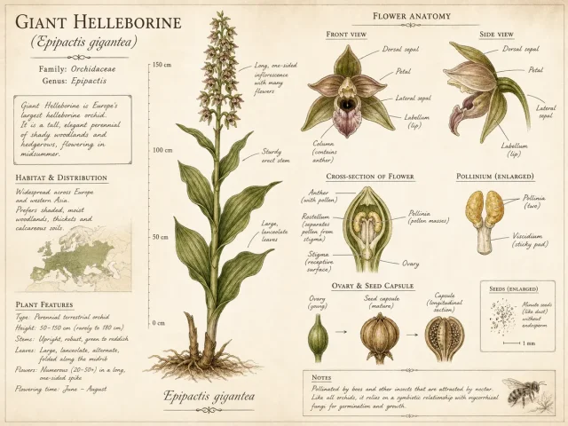 Giant Helleborine (Epipactis gigantea)
