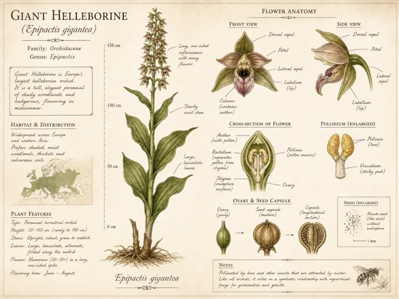 Giant Helleborine (Epipactis gigantea)