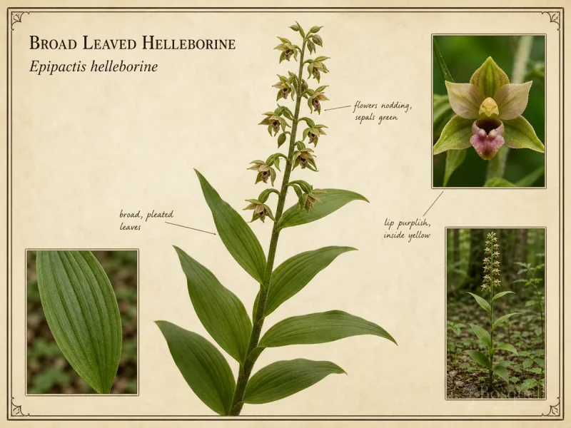 Broad Leaved Helleborine (Epipactis helleborine)