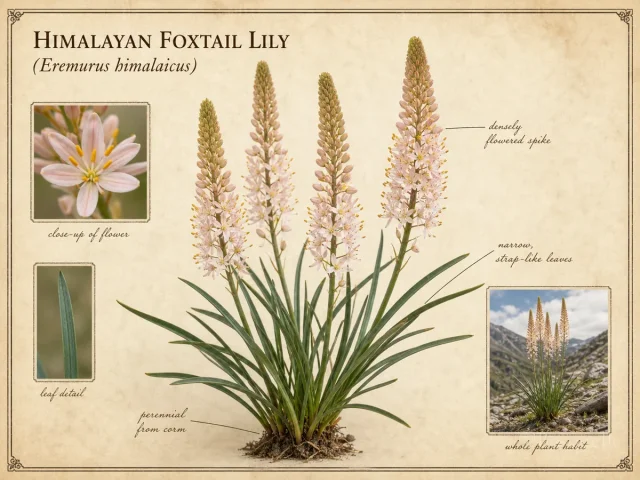 Himalayan Foxtail Lily (Eremurus himalaicus)