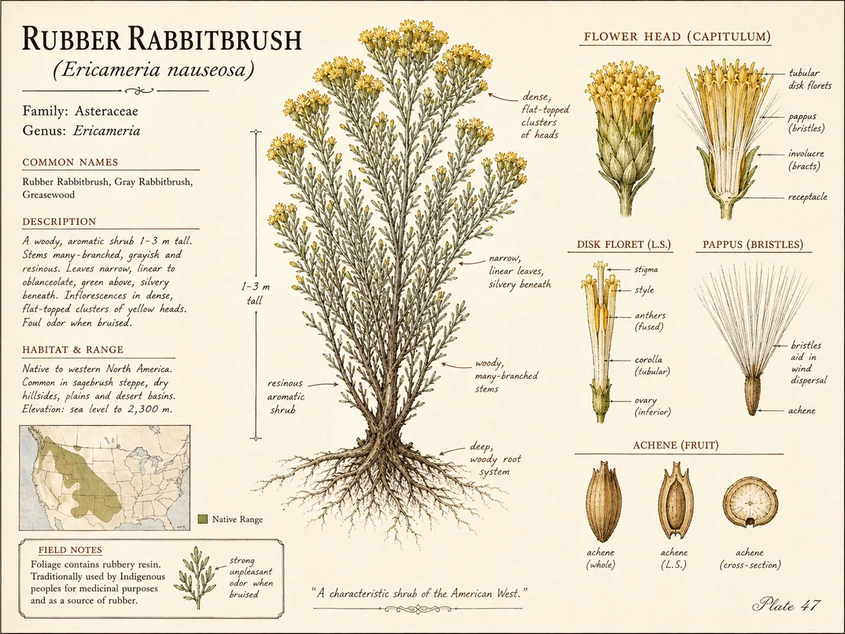Rubber Rabbitbrush (Ericameria nauseosa)