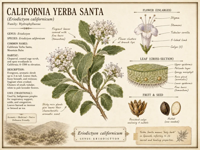 California Yerba Santa (Eriodictyon californicum)