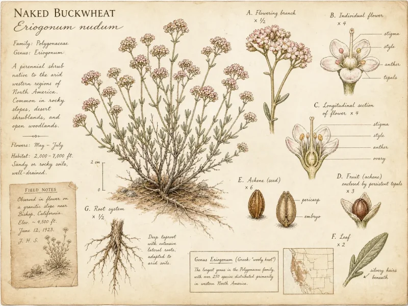 Naked Buckwheat (Eriogonum nudum)