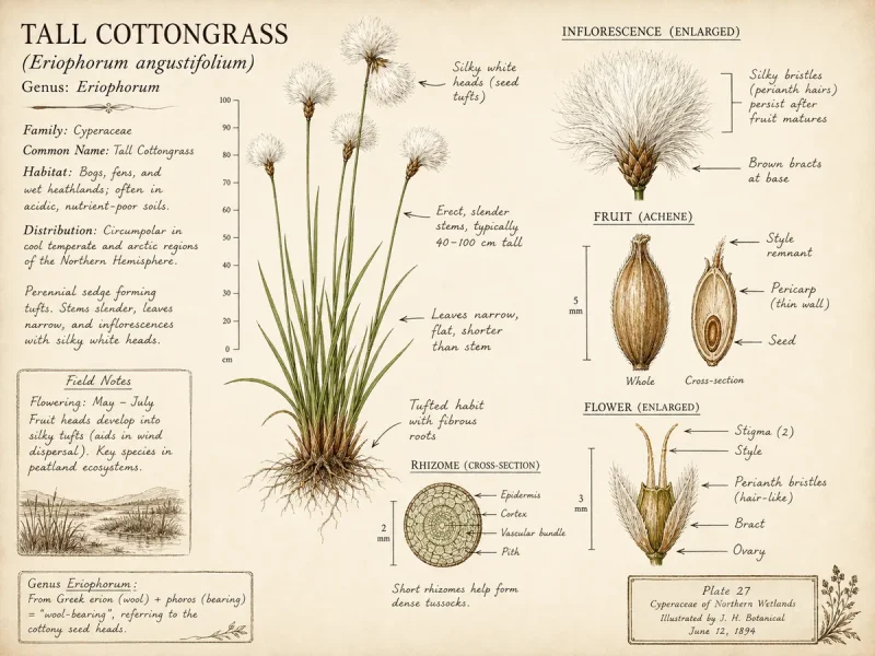 Tall Cottongrass (Eriophorum angustifolium)