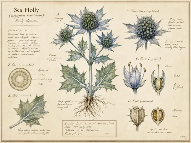 Sea Holly (Eryngium maritimum)