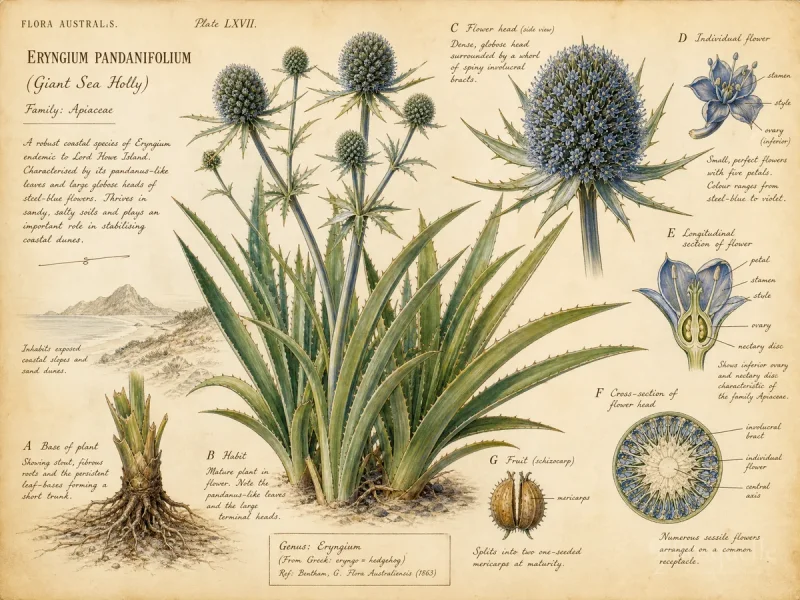 Giant Sea Holly (Eryngium pandanifolium)