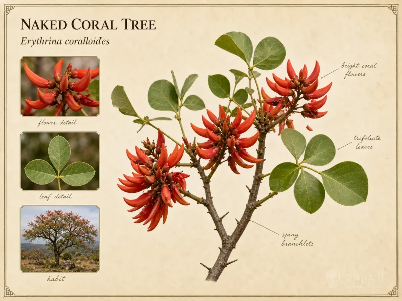 Naked Coral Tree — Plant after frost, with room for the mature plant