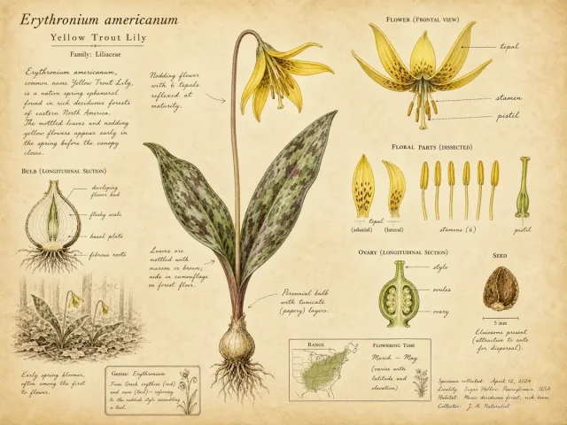 Yellow Trout Lily (Erythronium americanum)