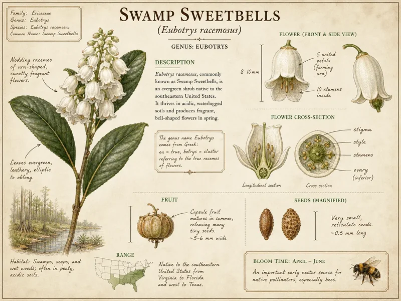 Swamp Sweetbells (Eubotrys racemosus)