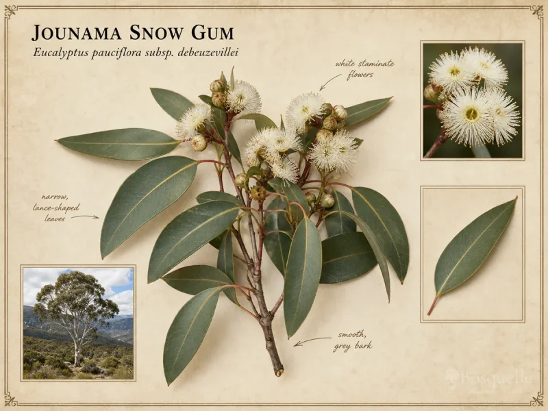 Jounama Snow Gum (Eucalyptus pauciflora subsp. debeuzevillei)