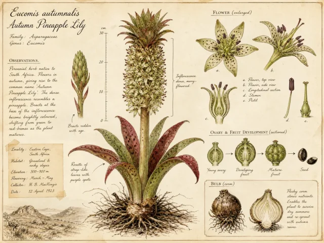 Autumn Pineapple Lily (Eucomis autumnalis)