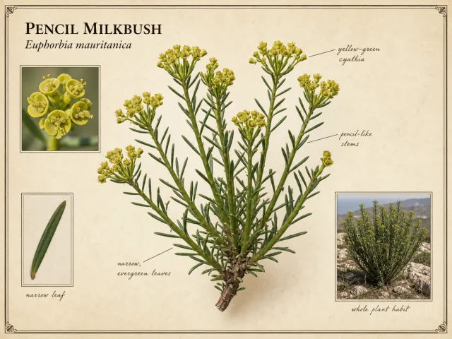 Pencil Milkbush (Euphorbia mauritanica)