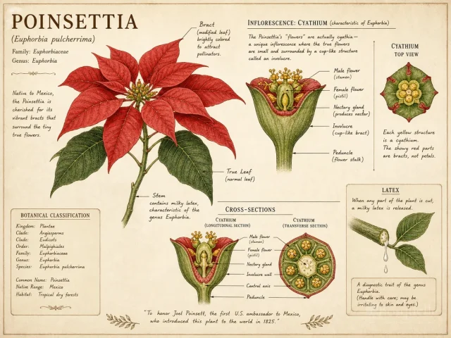 Poinsettia (Euphorbia pulcherrima)