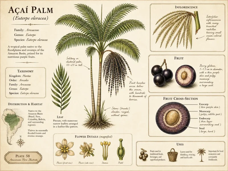 Açaí palm (Euterpe oleracea)